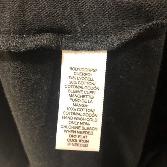 Ann Taylor Loft Ruffled Short Sleeve Top Black Size XS - Picture 6 of 7